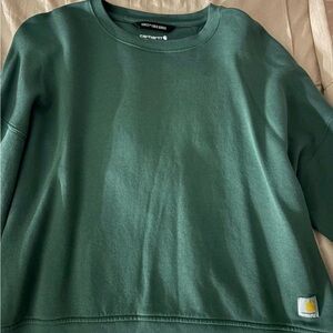 Carhartt Men’s Dark Green Crewneck Sweatshirt